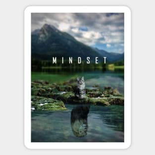 Mindset is everything motivational poster Sticker